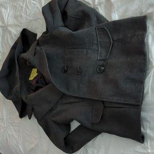 M&M grey, wool pea -coat